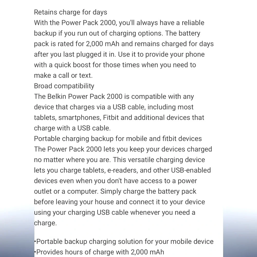 Belkin Power Pack Charger